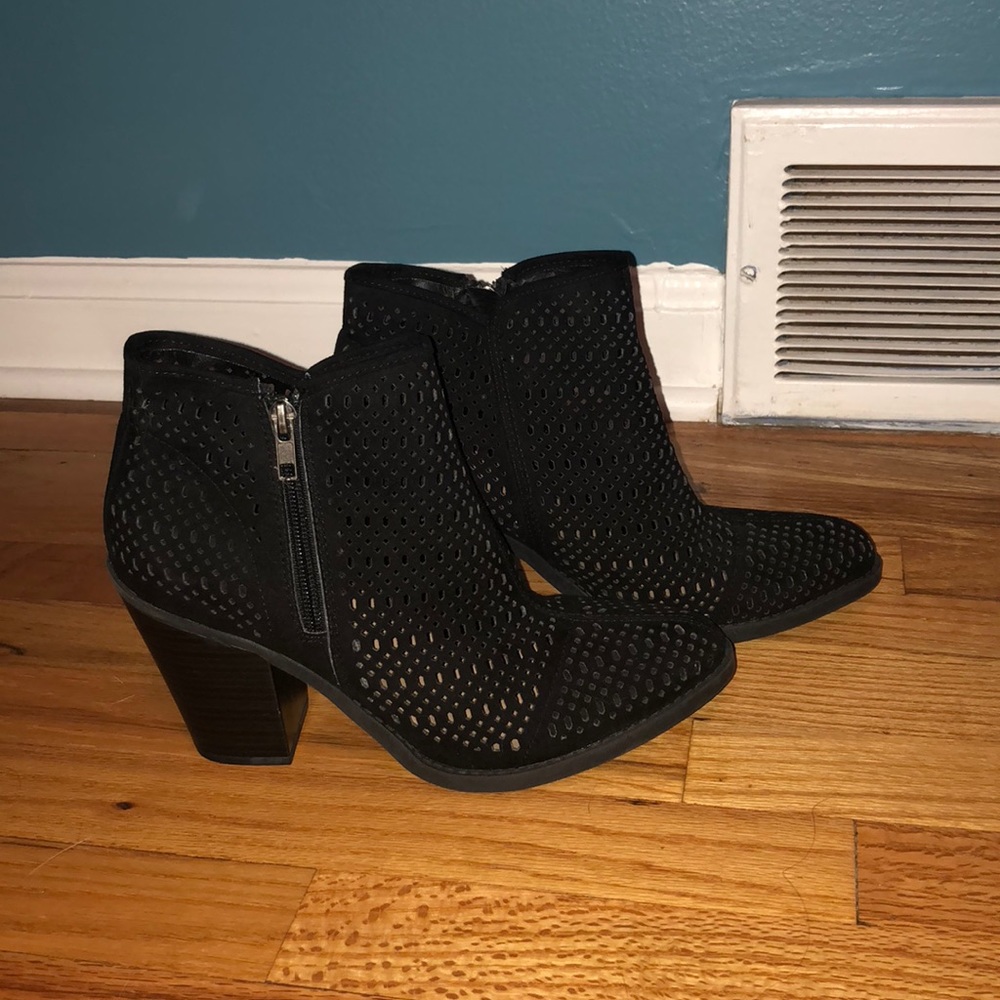 Black Suede Esprit Booties